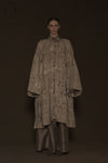 Mutedance 24 Autumn and Winter Loose Flower Dye Button Padded Jacket MD-MD24FW110-sand MD24FW110 MD24FW109